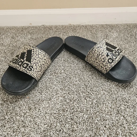 Adidas Black and Tan Slide Size 11 Slides/Sandals - Picture 5 of 11